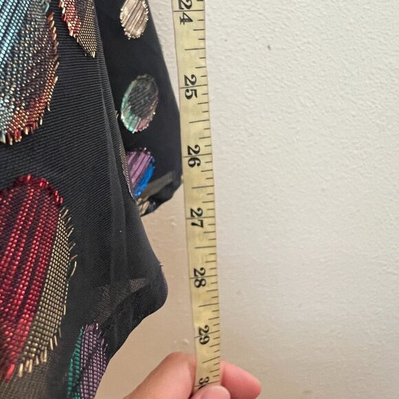 City Studios Womens Juniors Chiffon Polk Dot Mini Fit & Flare Dress Sz 1/2 Black - Picture 7 of 8